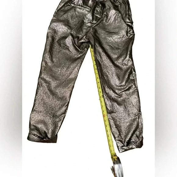 Zara Trafaluc Collection Gold Metallic Pants with Stretch Size Small - Picture 4 of 8